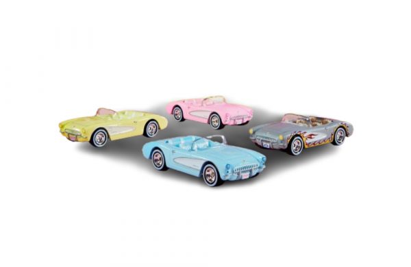 Hot Wheels Premium Barbie The Movie Corvette 4-Pack - Image 3