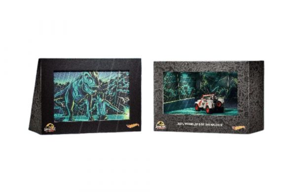 Hot Wheels Premium Jurassic Park Jeep Wrangler & Dr. Ian Malcolm - Image 3
