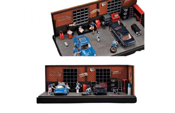 Diorama LED 1/64 Car Modification Shop - Image 2