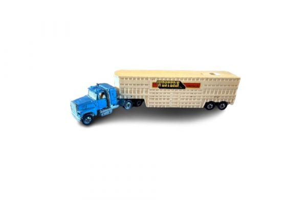 Hot Wheels 1980 Steering Rigs Ford LTL Western Cattle Trailer
